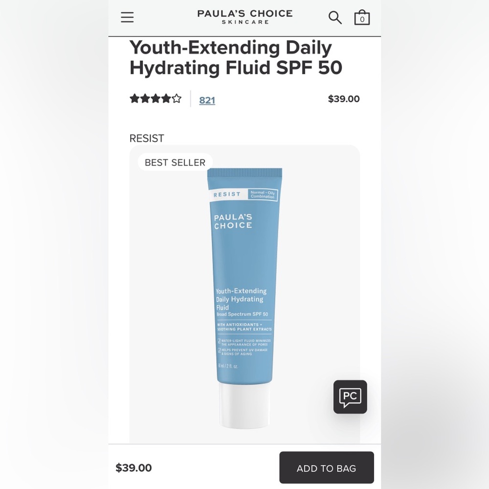 Paula’s Choice Youth Extending Daily Hydrating Fluid